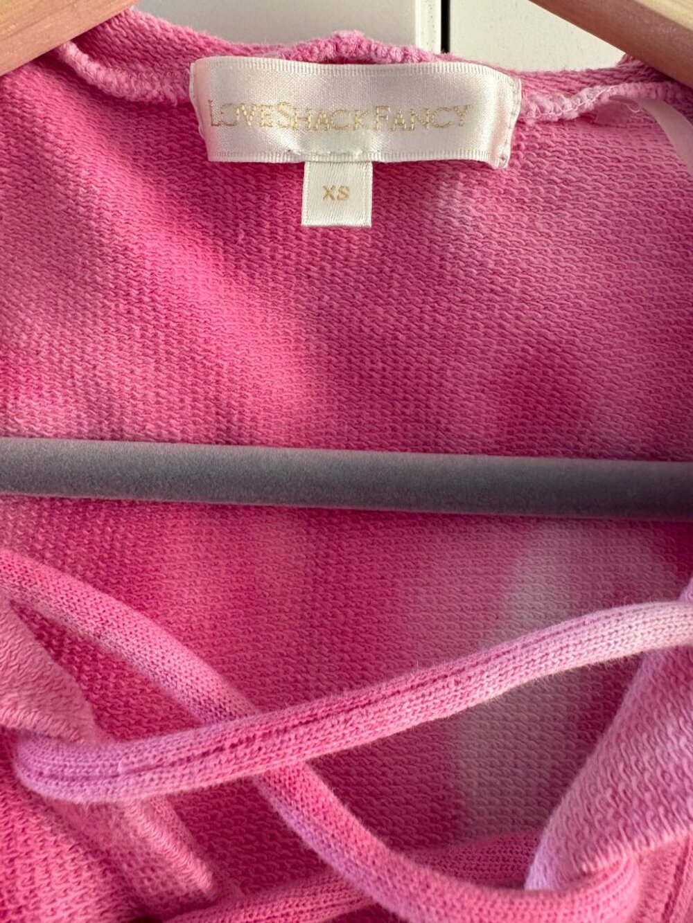 NWOT LoveShackFancy Bevan Hoodie Size XS - Picture 3 of 4